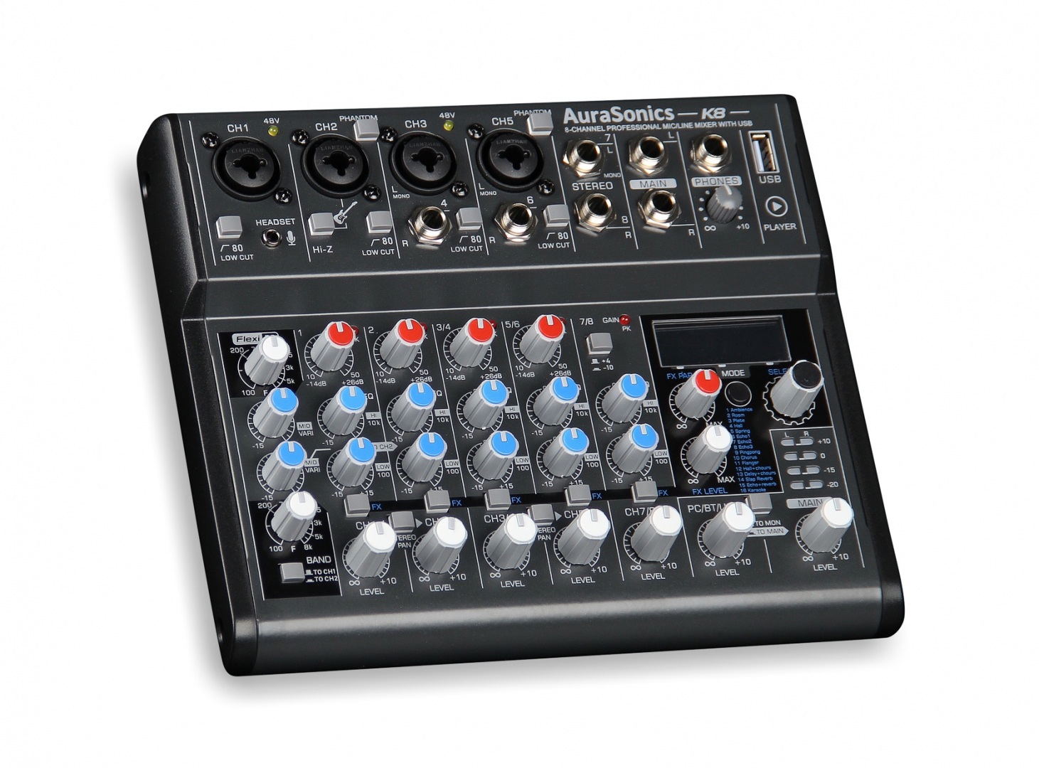 AuraSonics K8 компактный микшерный пульт в Сахалинской области