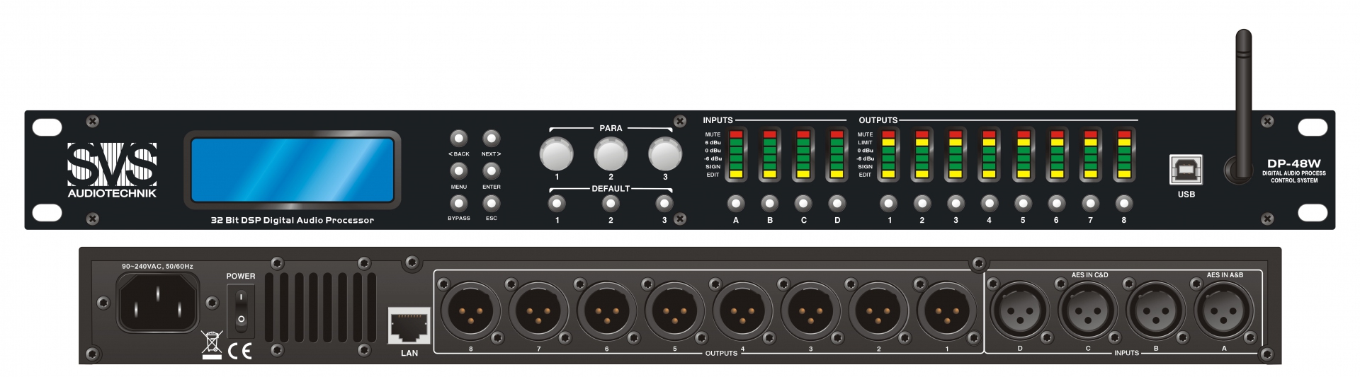 SVS Audiotechnik DP-48W Цифровой процессор: 4 входа 8 выходов в Сахалинской области