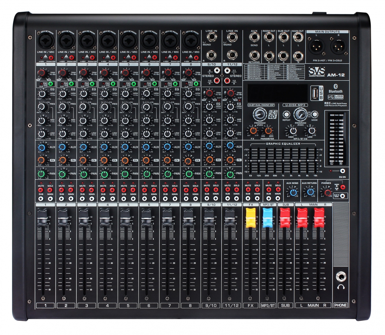 SVS Audiotechnik mixers AM-12 Микшерный пульт аналоговый, 12-канальный в Сахалинской области